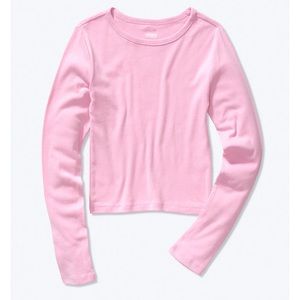 Long Sleeve Baby Tee - Pink/ Victoria Secr…